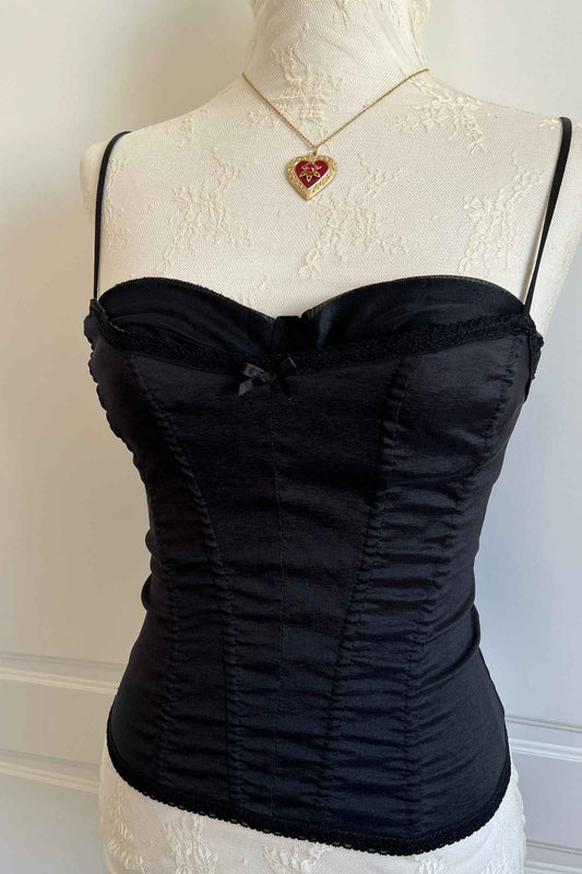 1990's Classic Black Bustier