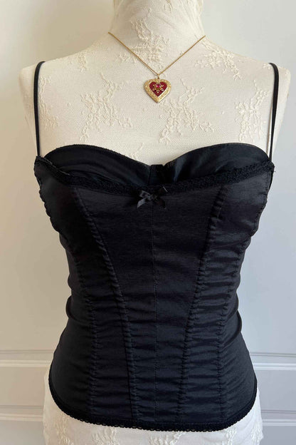 1990's Classic Black Bustier