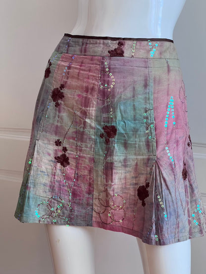2000's Corset Top & Mini Skirt Ensemble