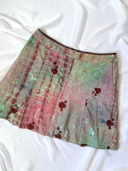 2000's Corset Top & Mini Skirt Ensemble