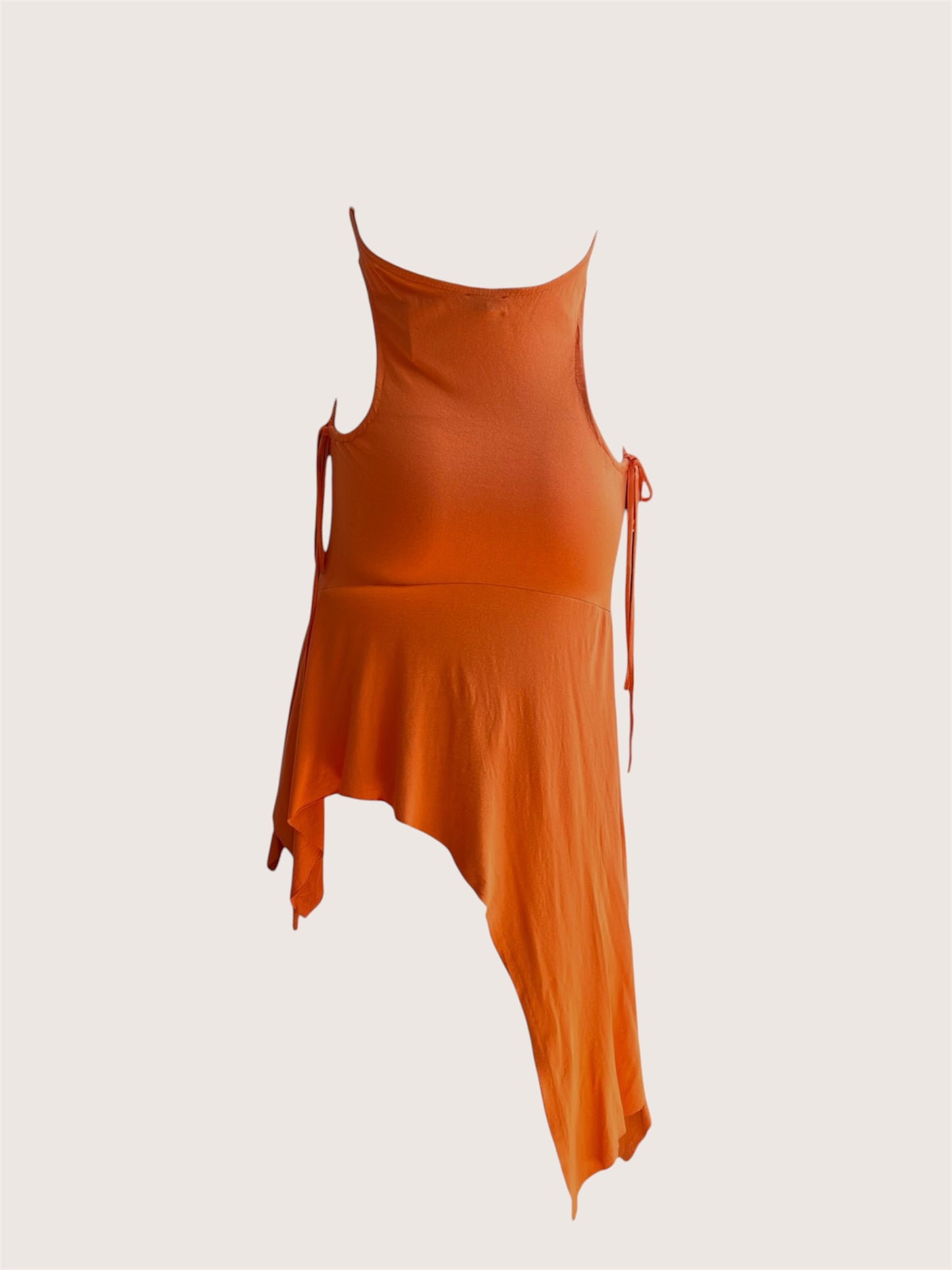 Vintage 2000's Orange Cut-Out Dress