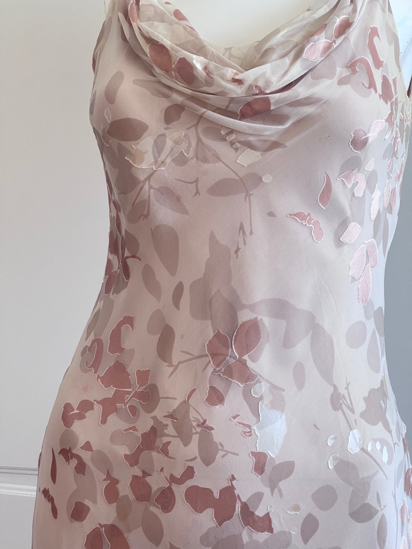 Luxurious Silk Champagne Slip Dress