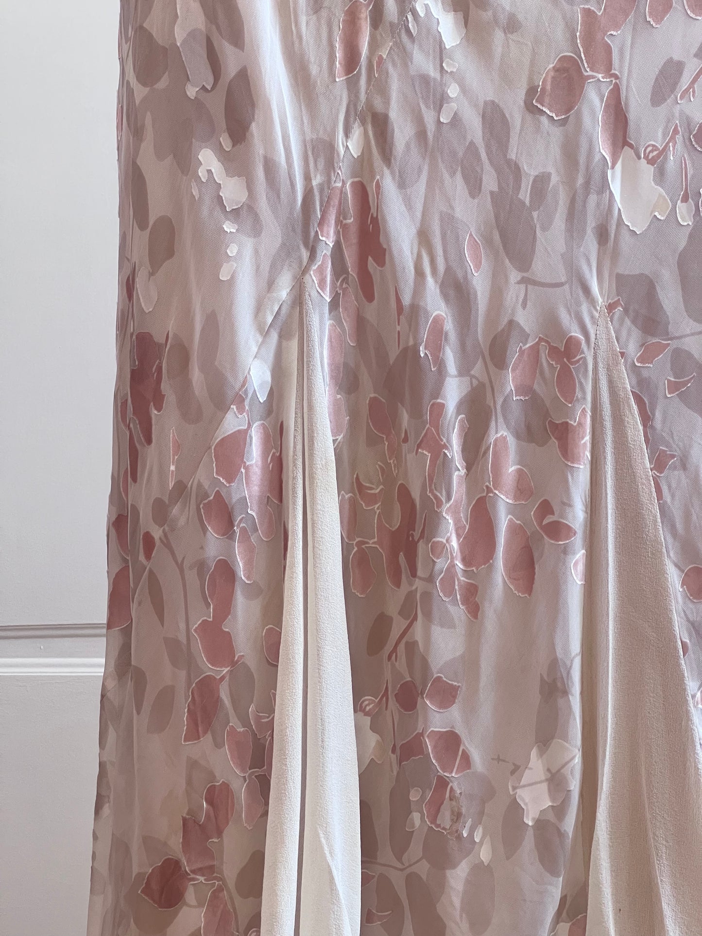 Luxurious Silk Champagne Slip Dress