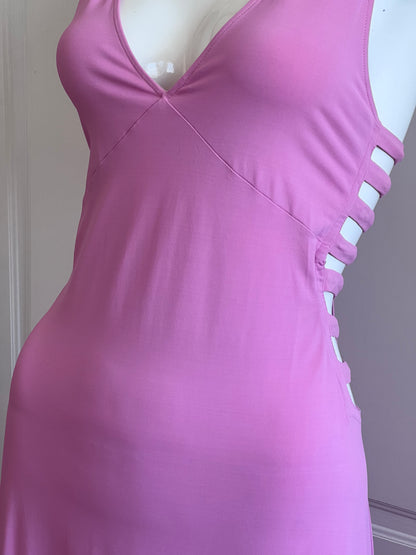 La Perla Vintage Pink Cut-Out Dress
