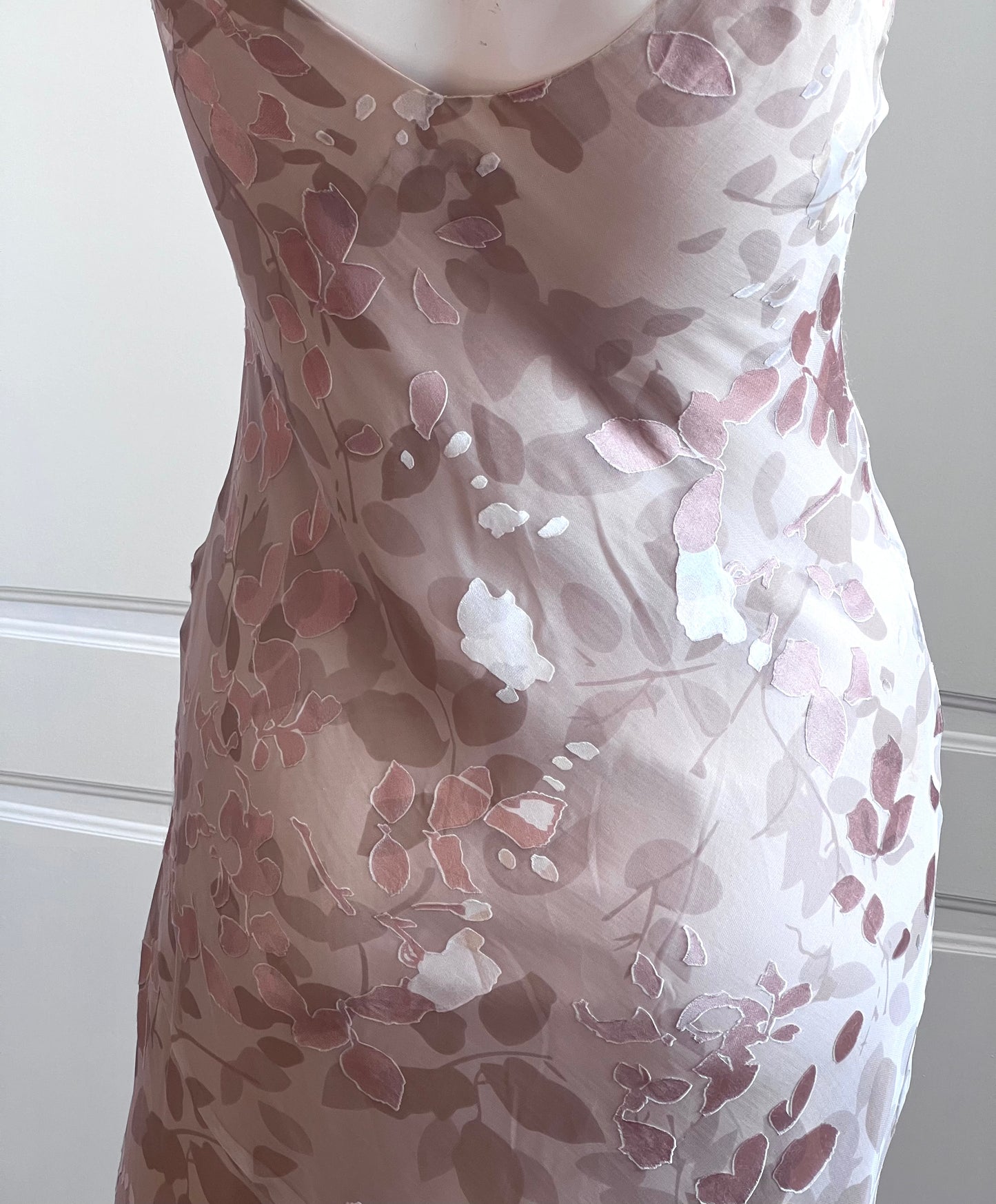Luxurious Silk Champagne Slip Dress