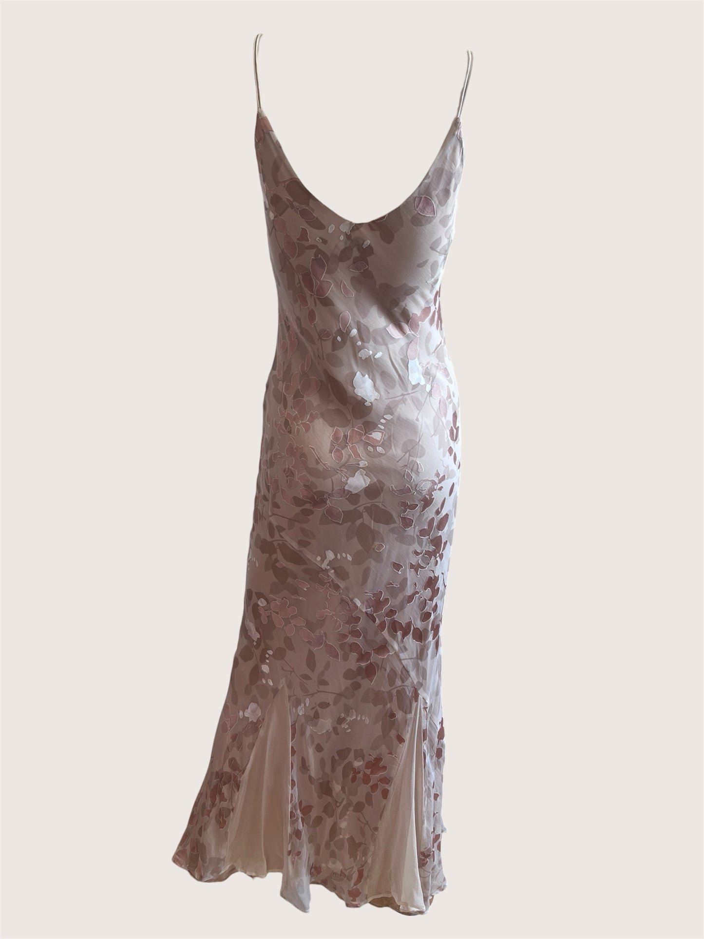 Luxurious Silk Champagne Slip Dress