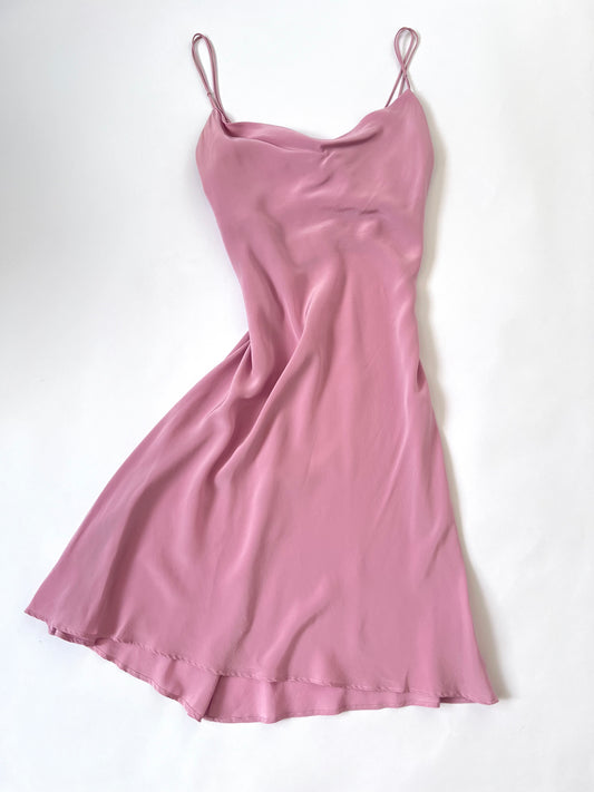 La Perla Vintage Blush Pink Slip Dress