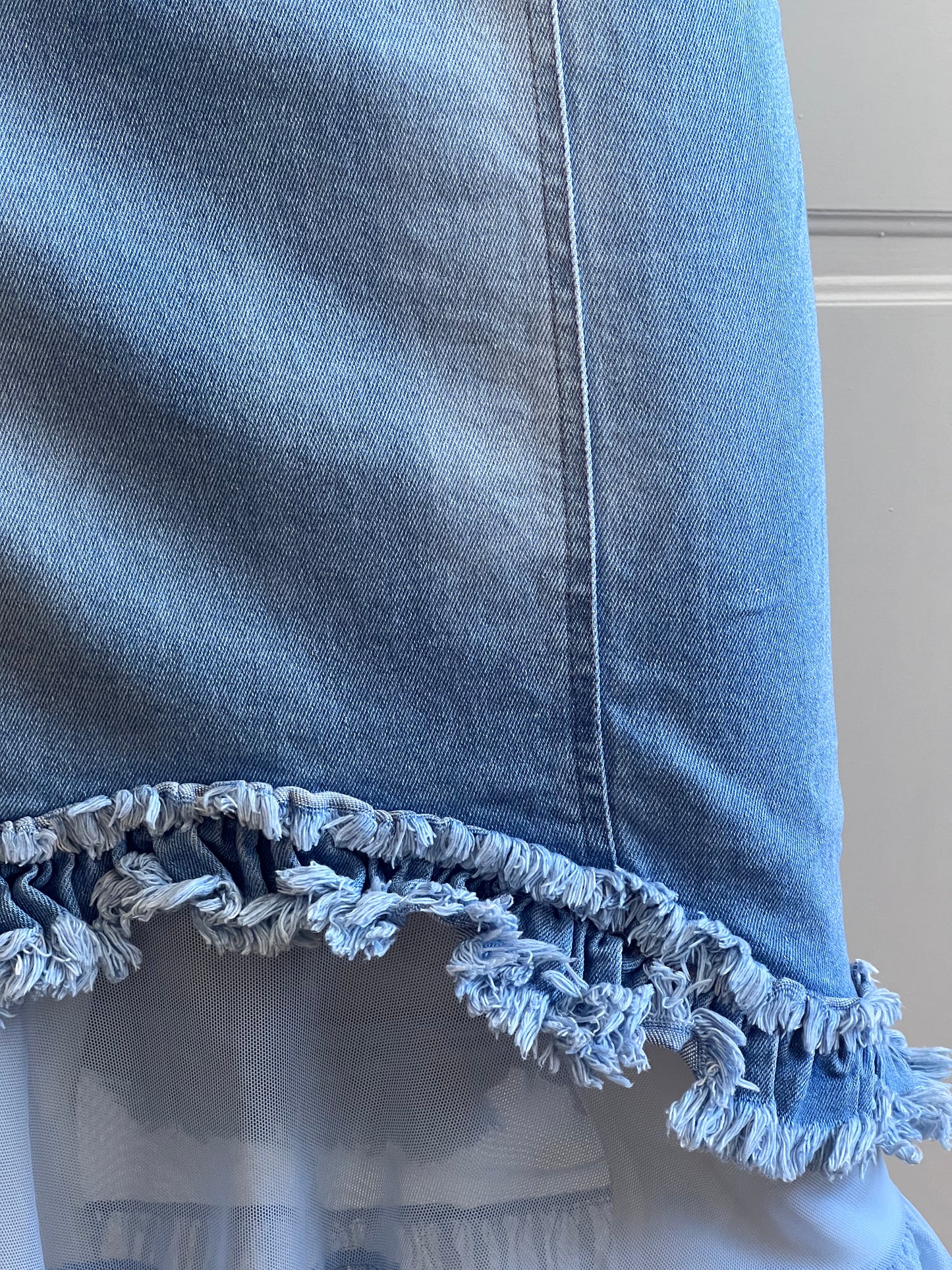 2000's Light Blue Denim Skirt