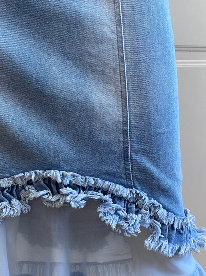 2000's Light Blue Denim Skirt
