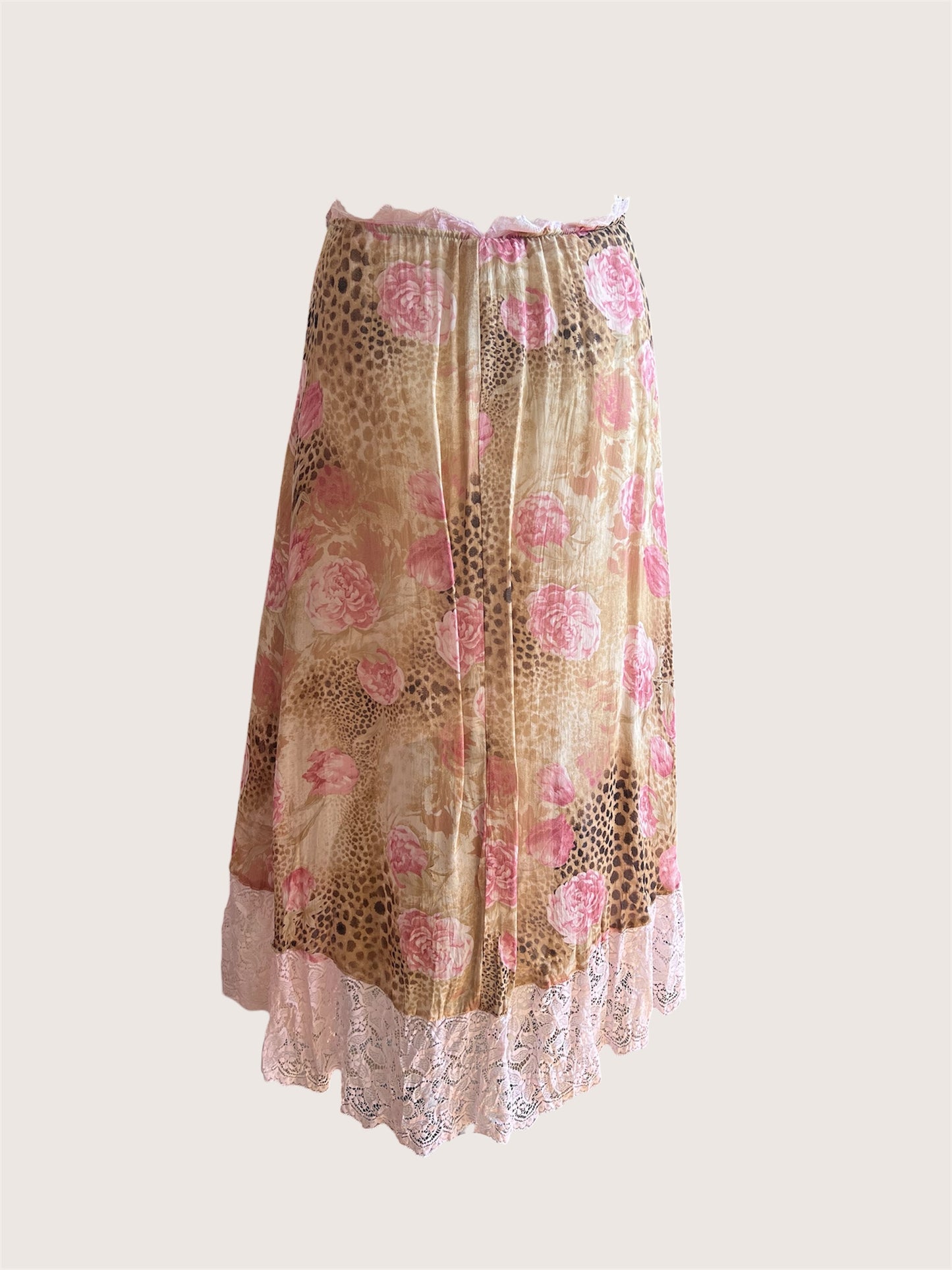 2000's Floral Animal Print Skirt