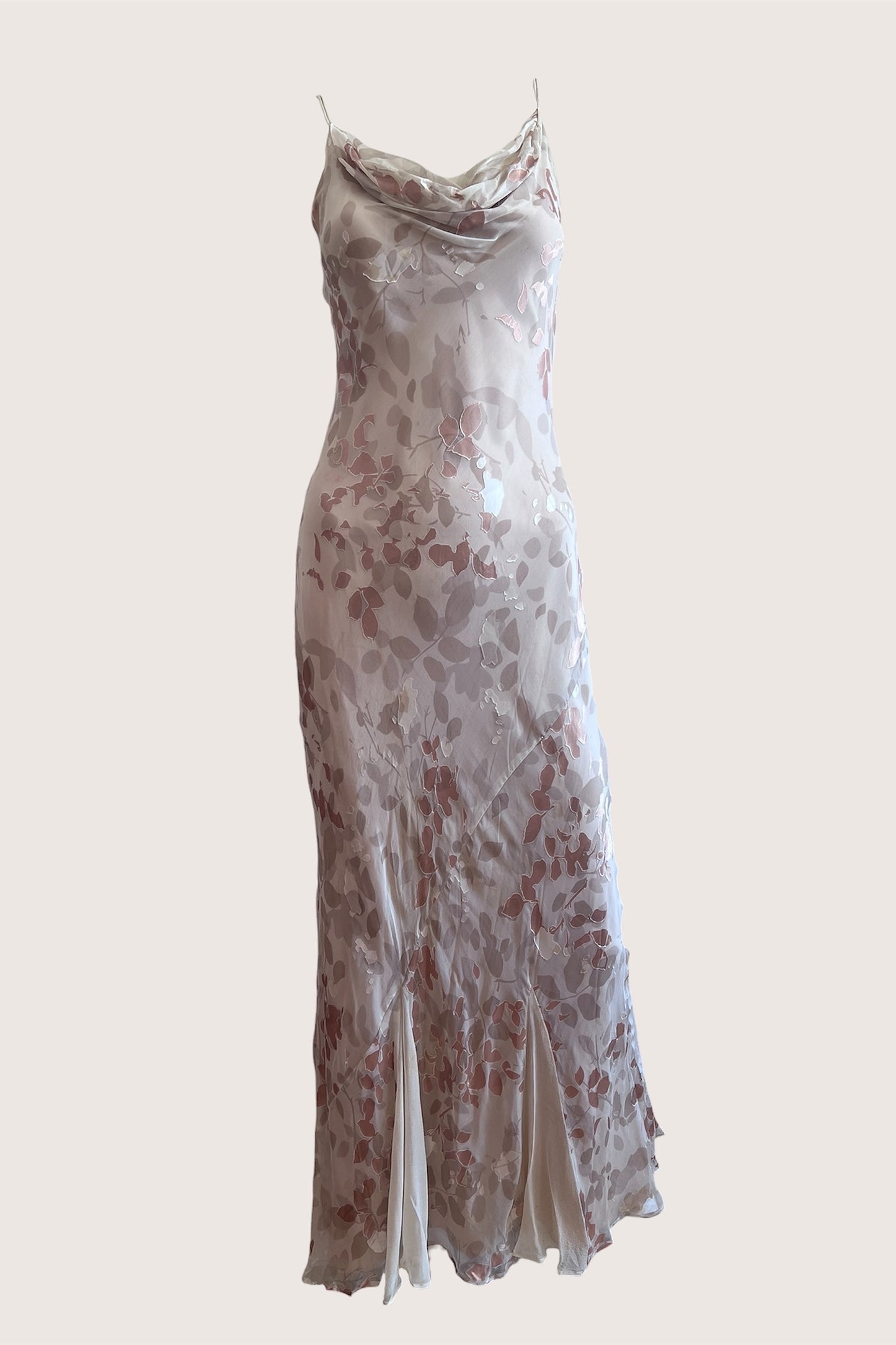 Luxurious Silk Champagne Slip Dress