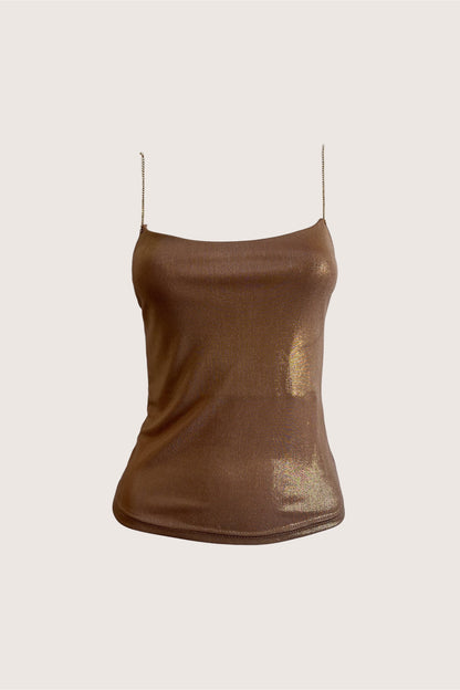 Vintage 2000's Metallic Gold Camisole