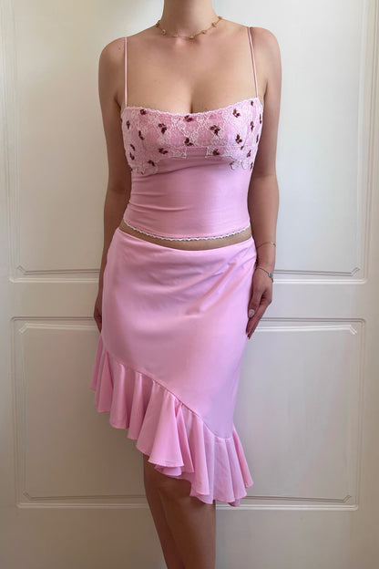 Vintage 1990's Pink Slip Skirt