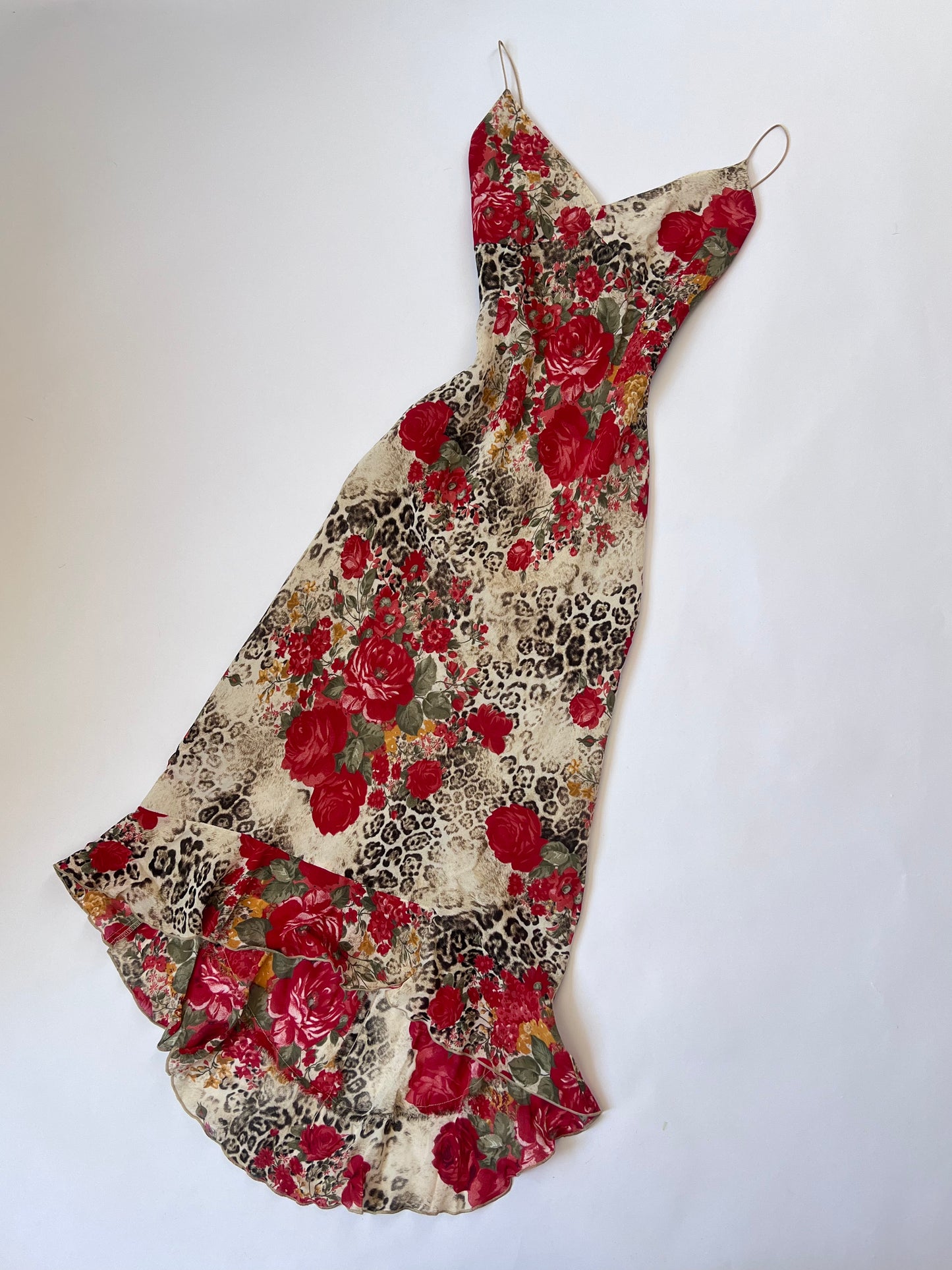 Vintage Animal Print & Floral Slip Dress