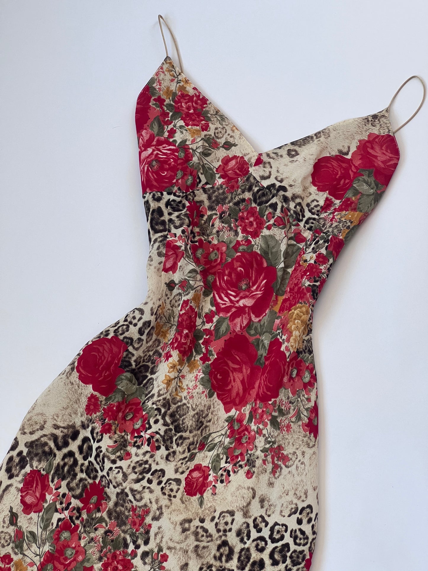Vintage Animal Print & Floral Slip Dress
