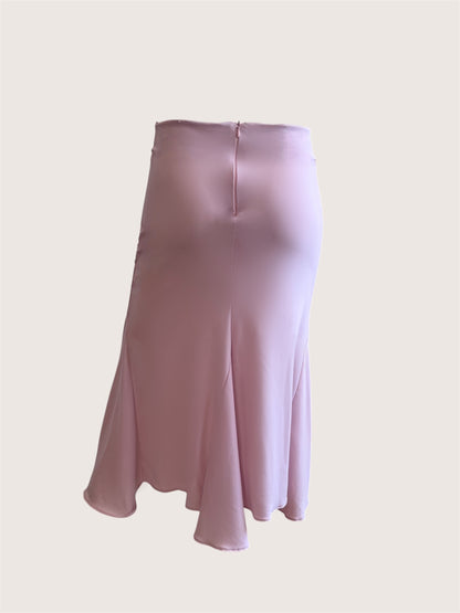 Vintage Blush Pink Slip Skirt
