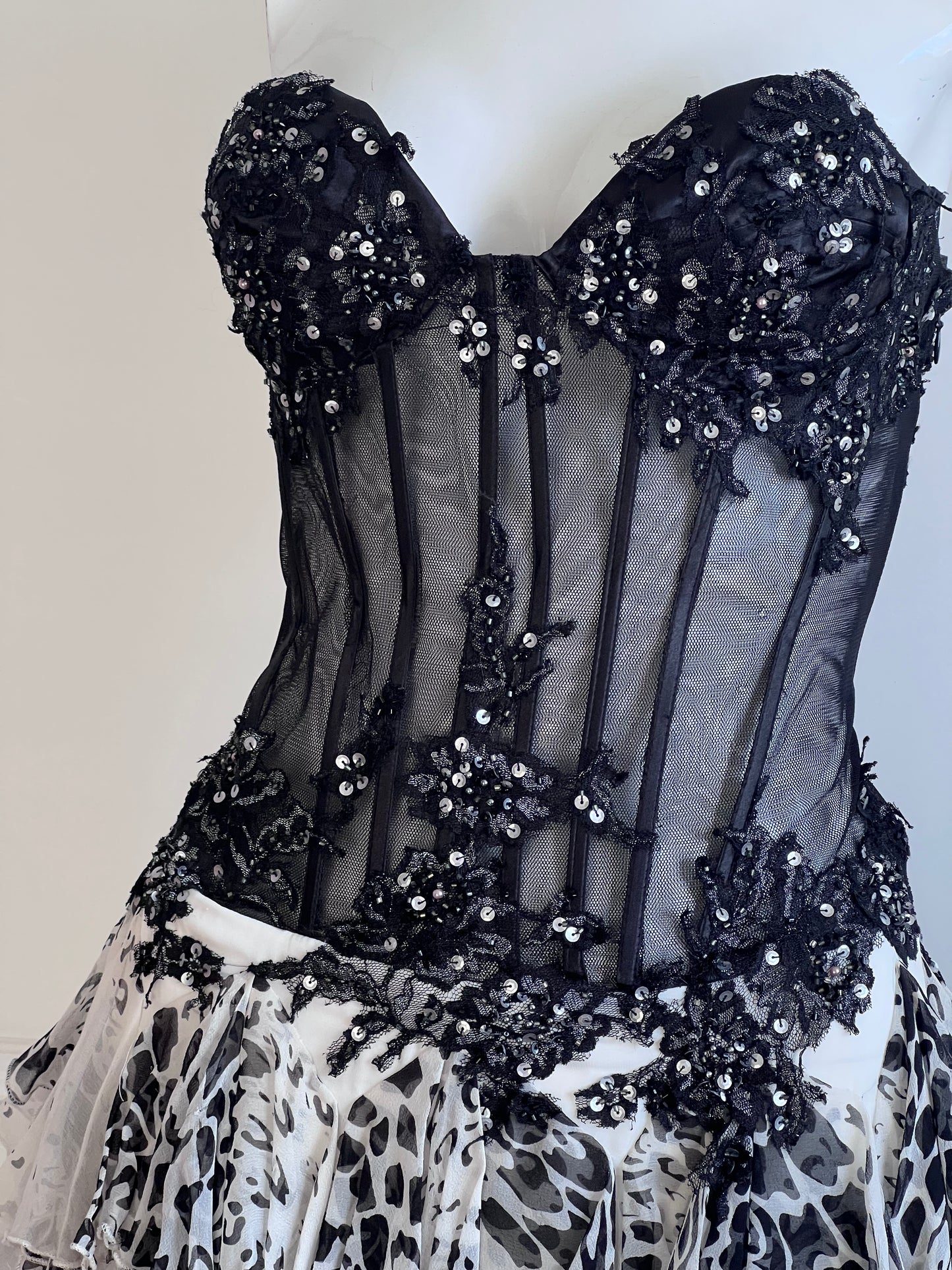 100% Silk Luxurious Corset Mini Dress