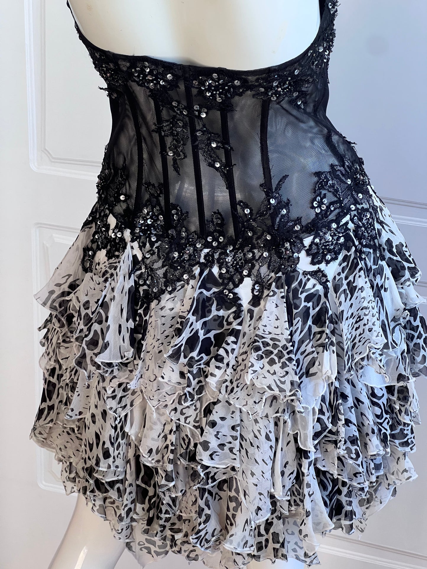 100% Silk Luxurious Corset Mini Dress
