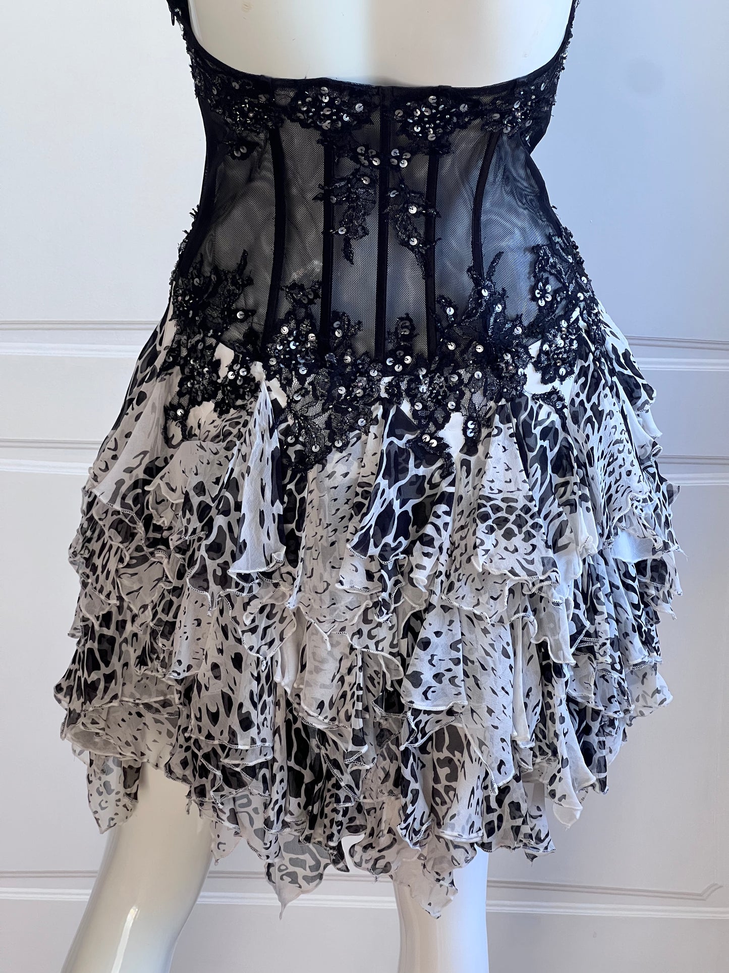 100% Silk Luxurious Corset Mini Dress