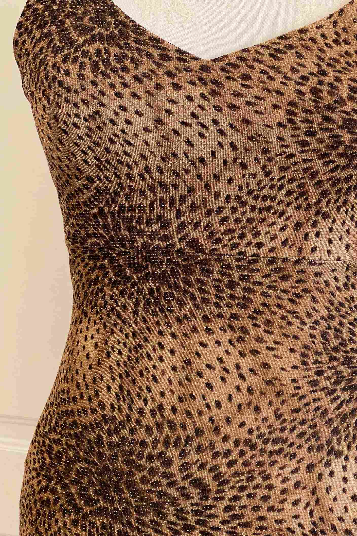 Vintage 2000's Leopard Print Slip Dress