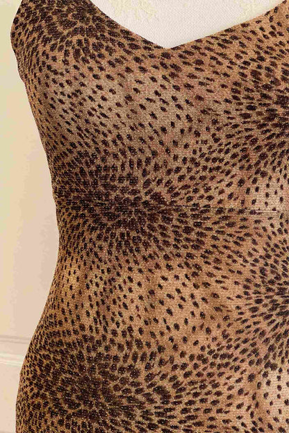 Vintage 2000's Leopard Print Slip Dress