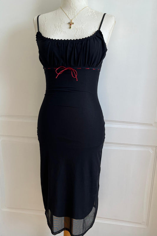 Vintage 1990's Black Slip Dress