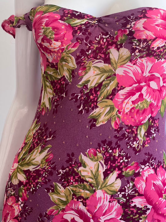 Vintage 2000's Floral Slip Dress