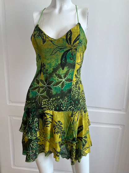 Vintage 1990's Green Fairy Mini Dress
