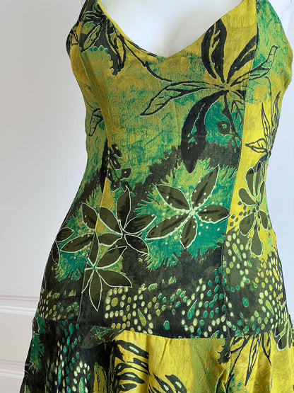 Vintage 1990's Green Fairy Mini Dress