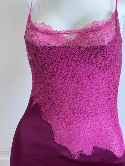 Luxurious Designer 1990's Violet Gown