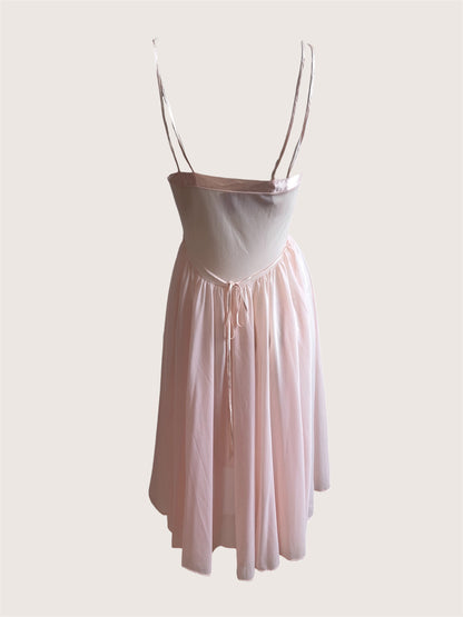 Vintage Pastel Pink Slip Dress