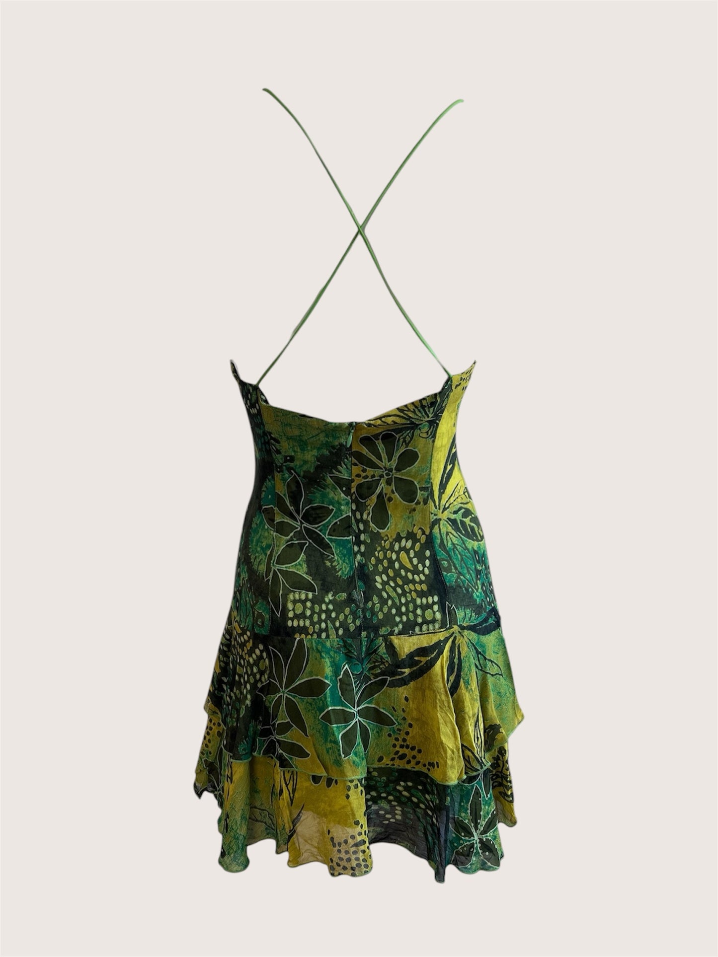 Vintage 1990's Green Fairy Mini Dress
