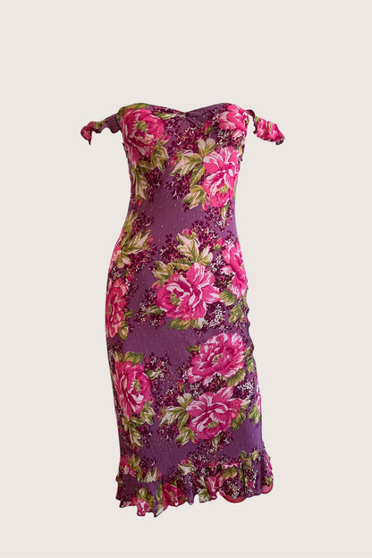 Vintage 2000's Floral Slip Dress