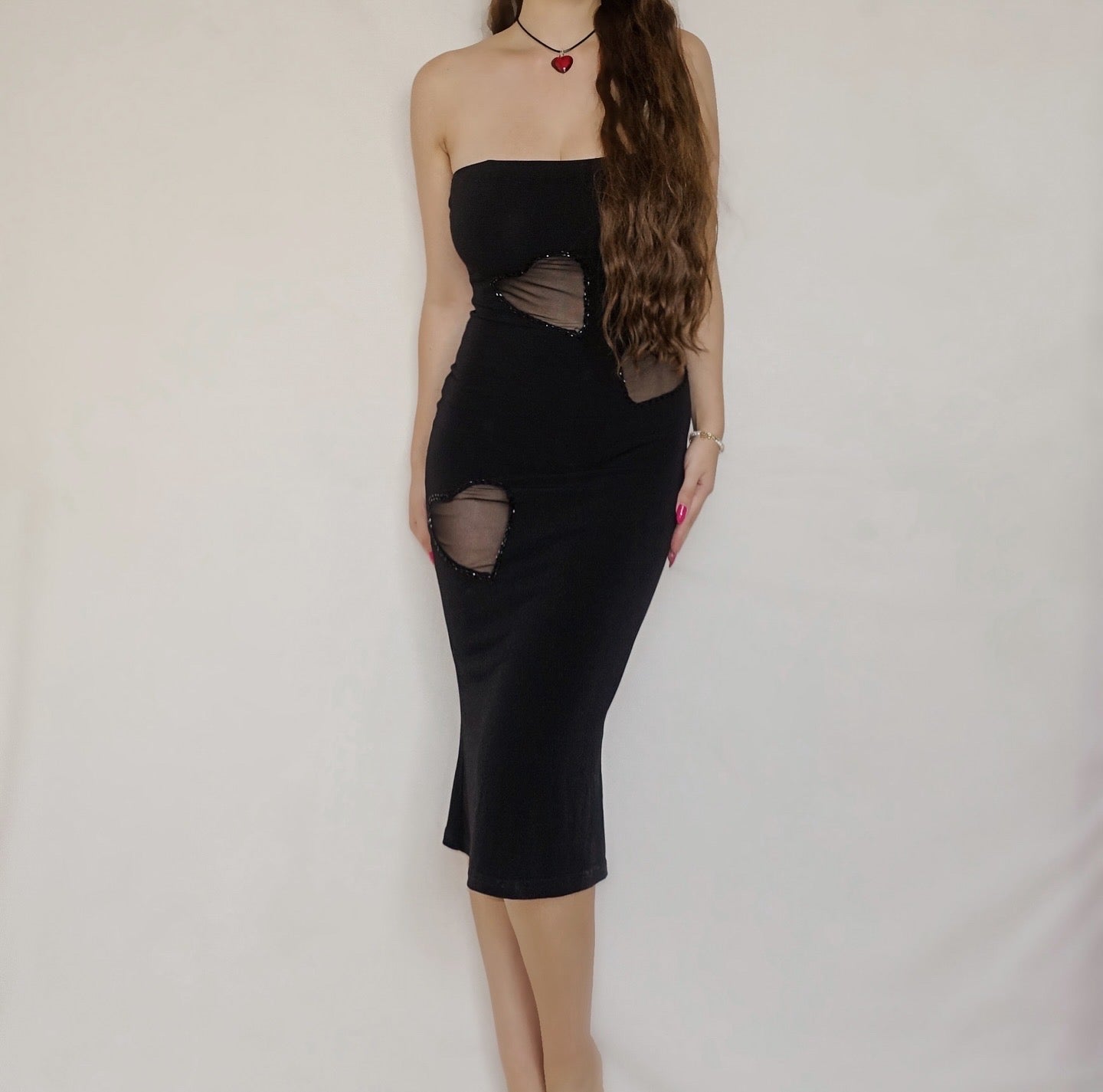 Designer Cut-Out 2000's Little Black Dress