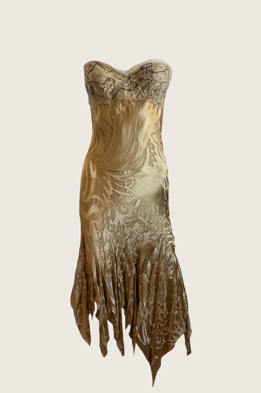 Luxurious Designer 100% Silk Slip Dress