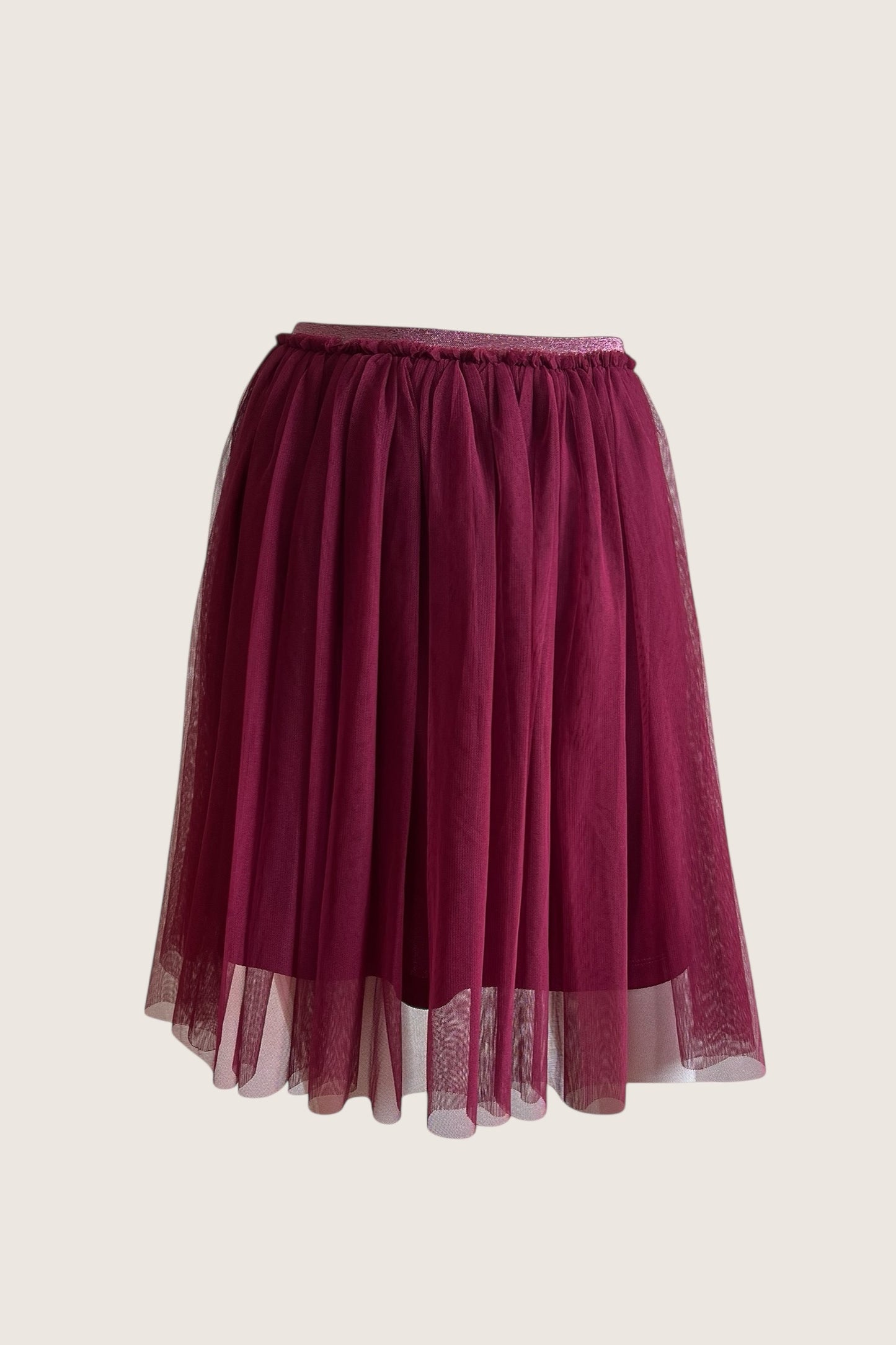 Rose Red Mini Tulle Skirt