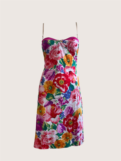 Dolce & Gabbana D&G 2000s Pink Floral Dress
