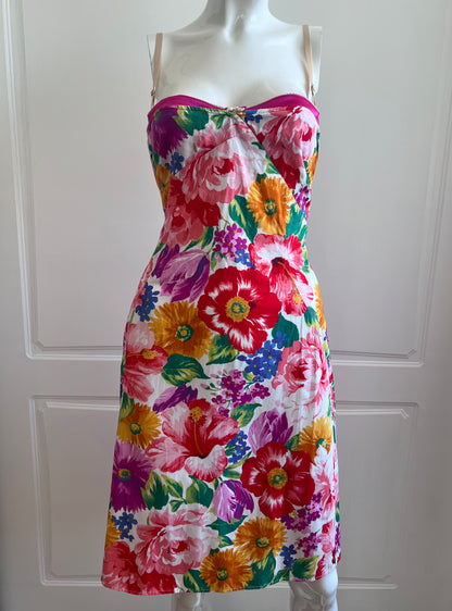 Dolce & Gabbana D&G 2000s Pink Floral Dress