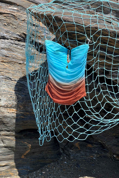 Luxurious Designer Silk Mermaid Corset & Skirt Ensemble