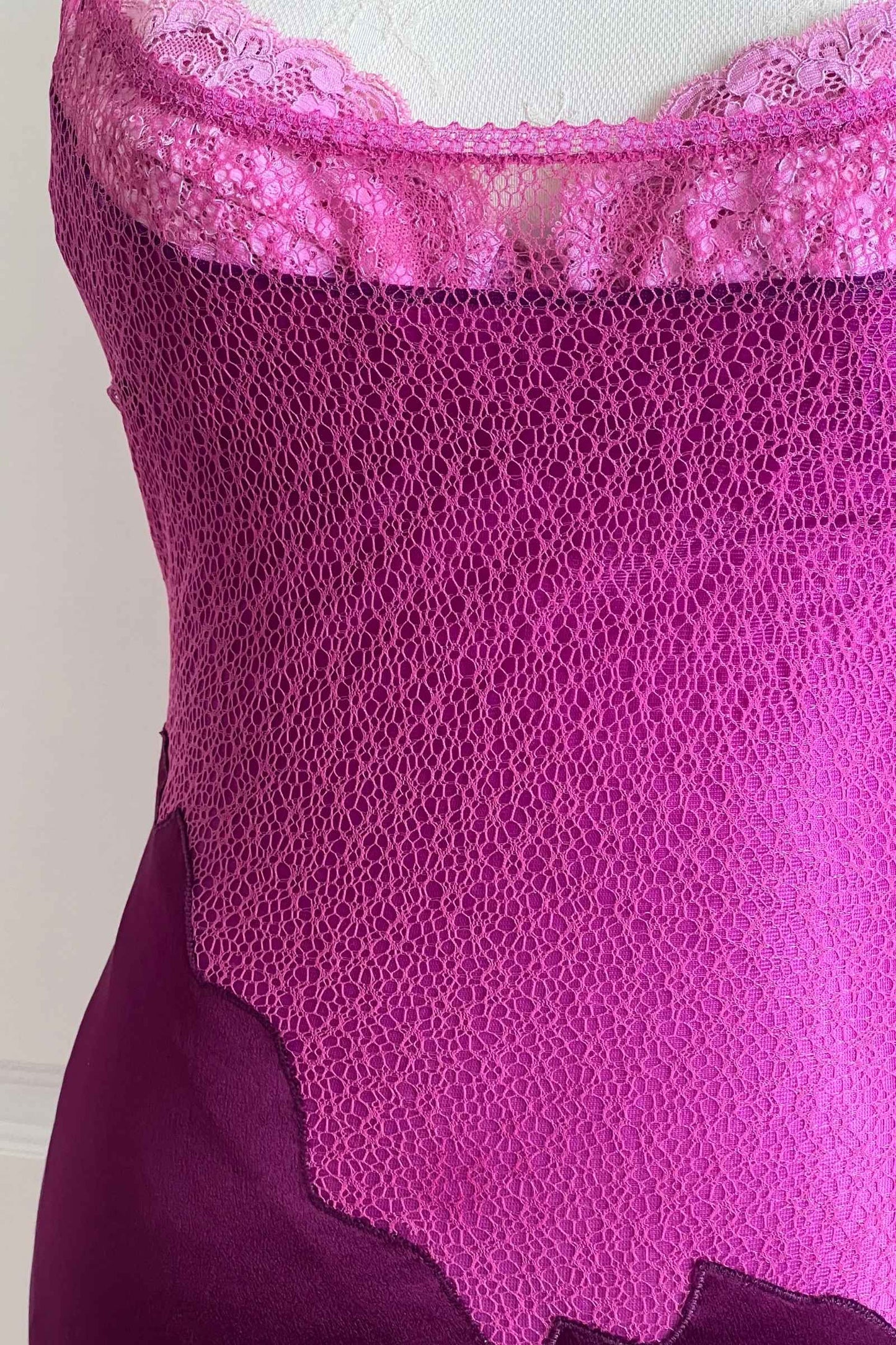 Luxurious Designer 1990's Violet Gown