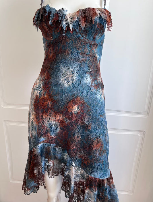 Vintage 1990's Lace Bustier Dress
