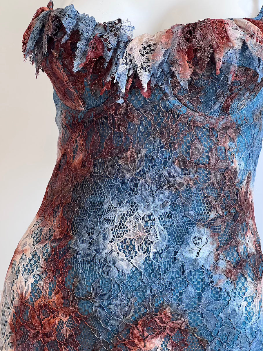 Vintage 1990's Lace Bustier Dress
