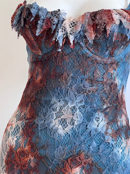 Vintage 1990's Lace Bustier Dress
