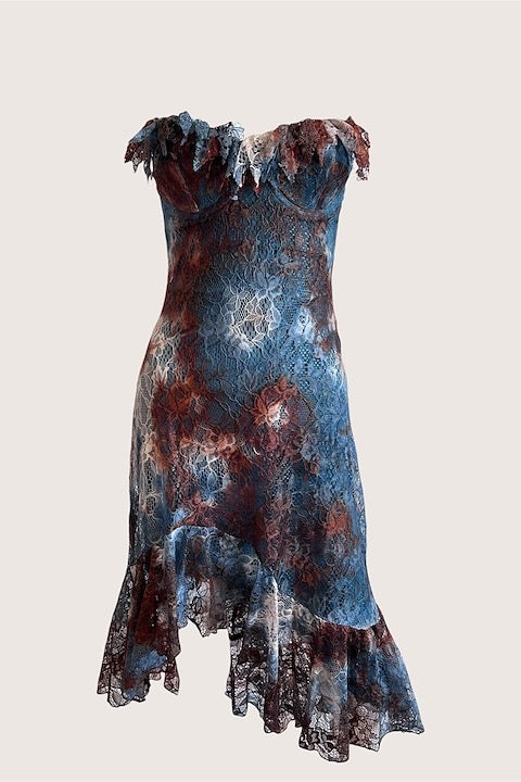 Vintage 1990's Lace Bustier Dress