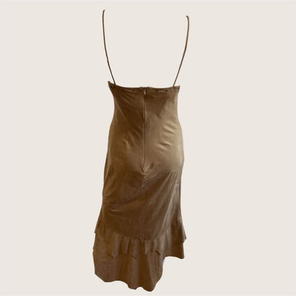 1990's Suedette Bustier Dress