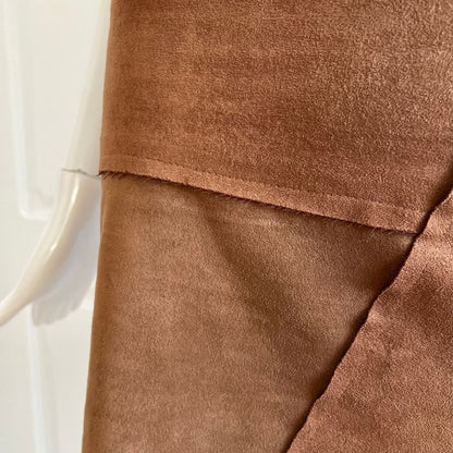 1990's Brown Patchwork Mini Skirt